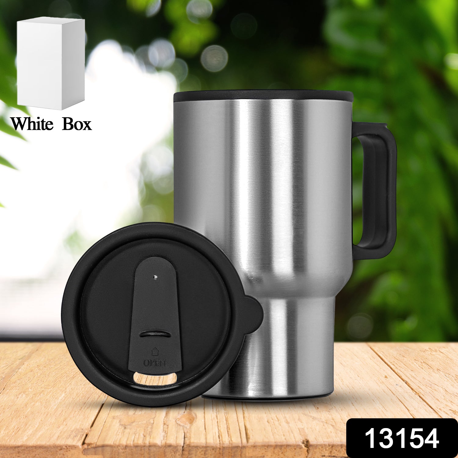 Stainless Steel Vacuum Glass Insulated Glass Coffee Cups (With Lid Handle 1 Pc) Stainless Steel Vacuum Glass Insulated Glass Coffee Cups (With Lid Handle 1 Pc)